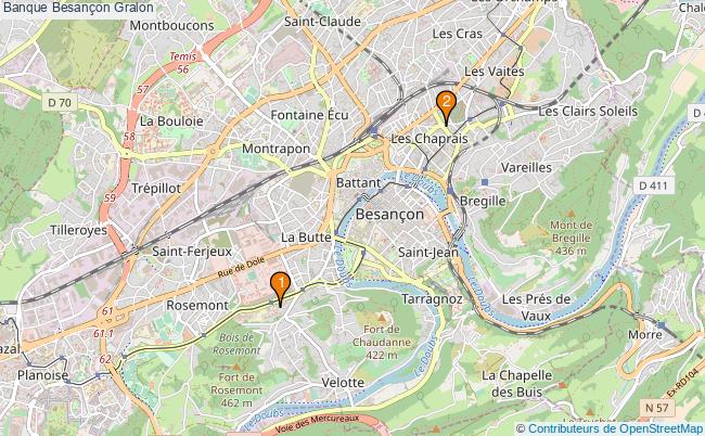 plan Banque Besançon Associations banque Besançon : 2 associations