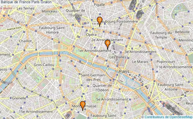 plan Banque de France Paris Associations Banque de France Paris : 11 associations