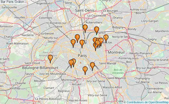 plan Bar Paris Associations Bar Paris : 21 associations
