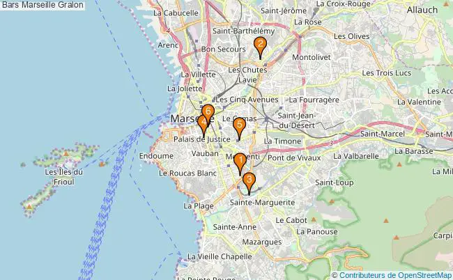plan Bars Marseille Associations Bars Marseille : 16 associations