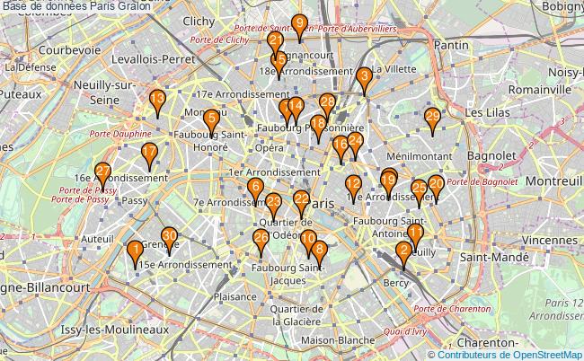 plan Base de données Paris Associations base de données Paris : 61 associations