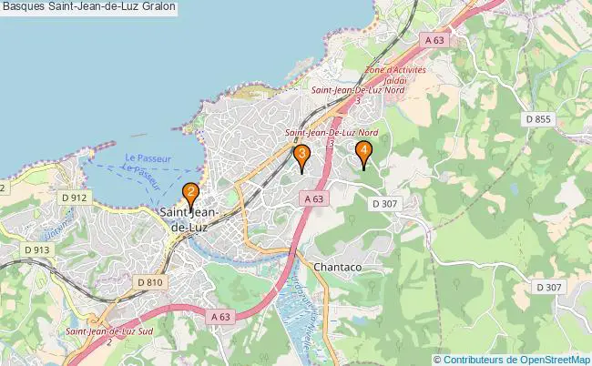 plan Basques Saint-Jean-de-Luz Associations basques Saint-Jean-de-Luz : 4 associations