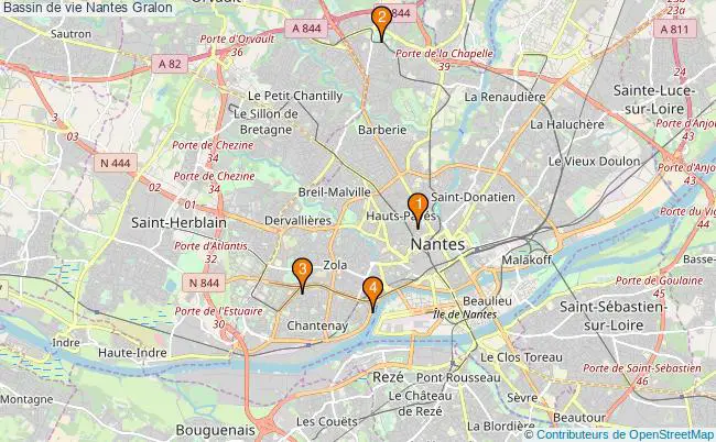 plan Bassin de vie Nantes Associations bassin de vie Nantes : 4 associations