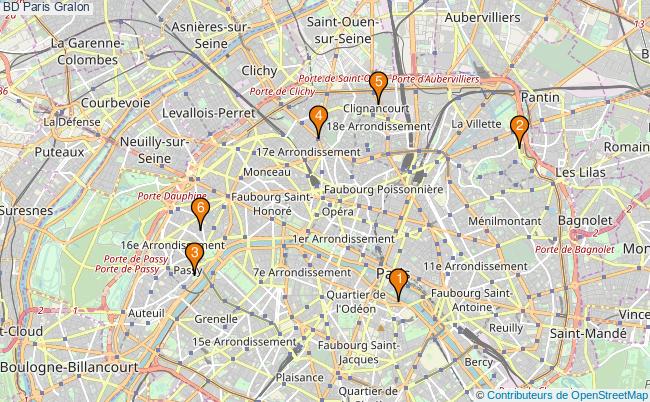 plan BD Paris Associations BD Paris : 9 associations