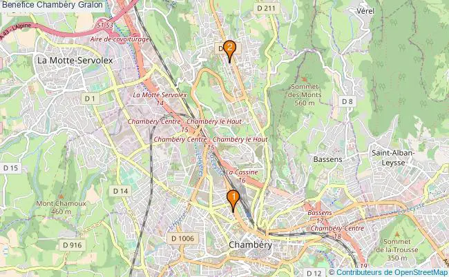 plan Benefice Chambéry Associations benefice Chambéry : 3 associations