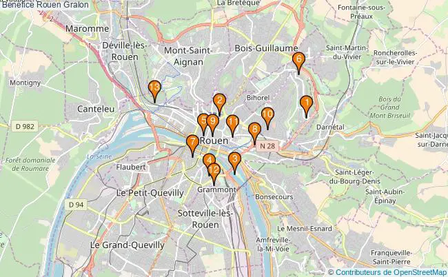plan Benefice Rouen Associations benefice Rouen : 19 associations