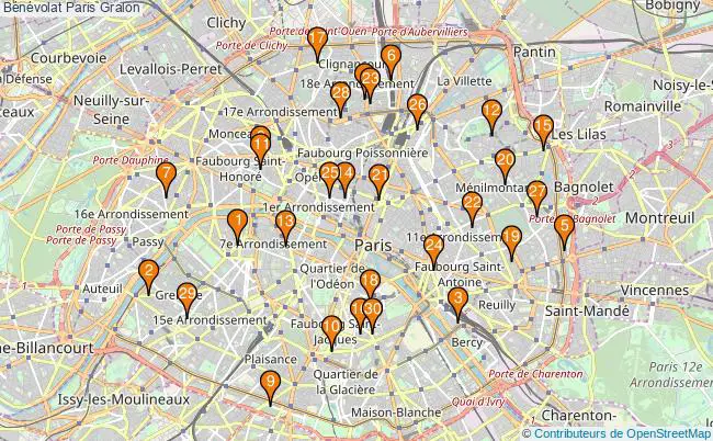 plan Bénévolat Paris Associations bénévolat Paris : 107 associations