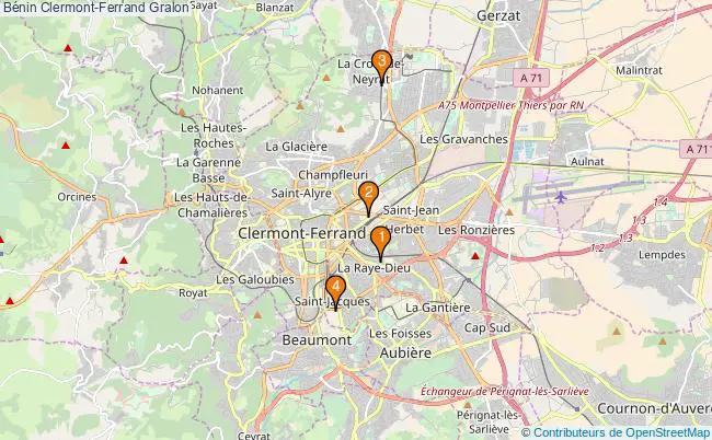 plan Bénin Clermont-Ferrand Associations Bénin Clermont-Ferrand : 4 associations