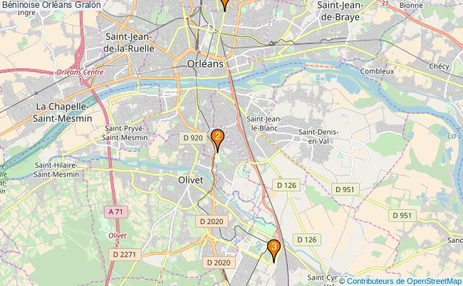 plan Béninoise Orléans Associations béninoise Orléans : 3 associations