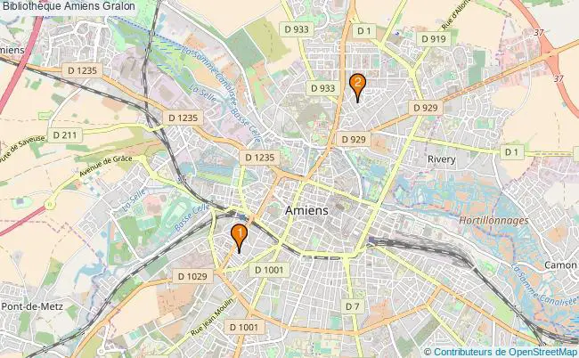 plan Bibliothèque Amiens Associations bibliothèque Amiens : 4 associations