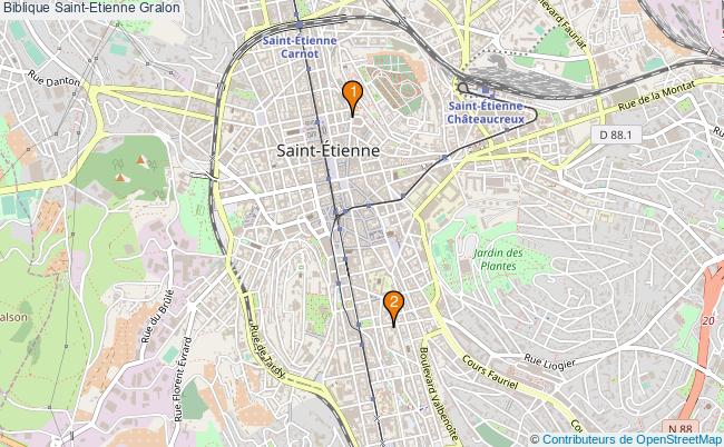 plan Biblique Saint-Etienne Associations biblique Saint-Etienne : 3 associations