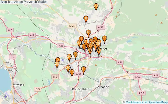 plan Bien-être Aix en Provence Associations Bien-être Aix en Provence : 109 associations