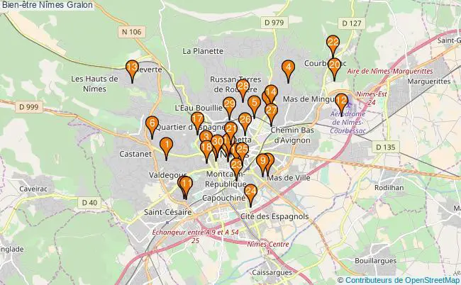 plan Bien-être Nîmes Associations Bien-être Nîmes : 50 associations
