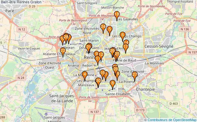 plan Bien-être Rennes Associations Bien-être Rennes : 99 associations