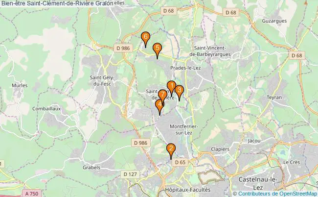 plan Bien-être Saint-Clément-de-Rivière Associations Bien-être Saint-Clément-de-Rivière : 6 associations