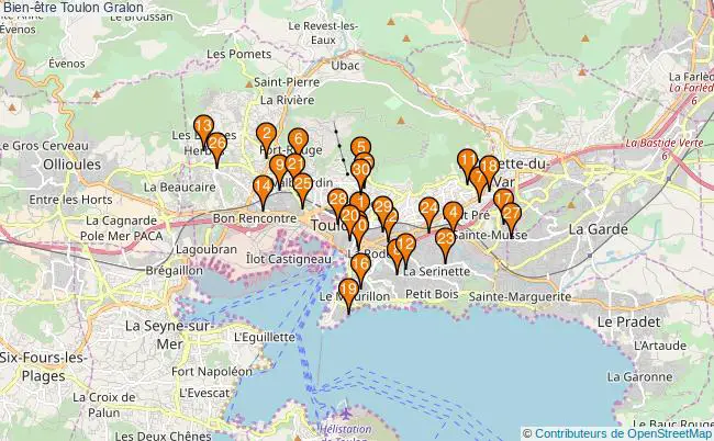 plan Bien-être Toulon Associations Bien-être Toulon : 68 associations