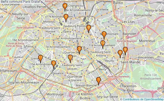 plan Biens communs Paris Associations biens communs Paris : 14 associations
