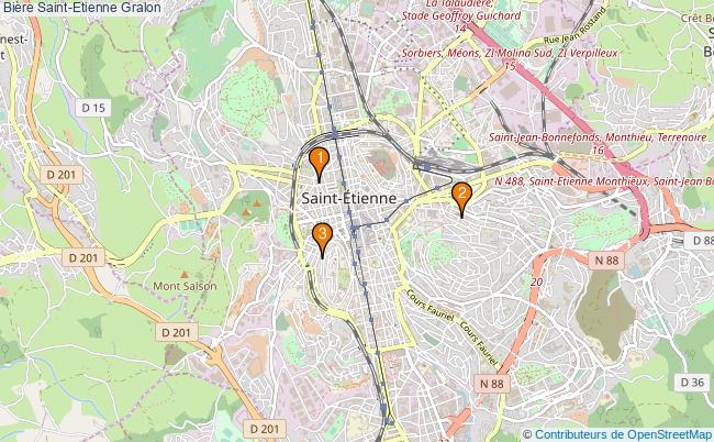 plan Bière Saint-Etienne Associations bière Saint-Etienne : 3 associations