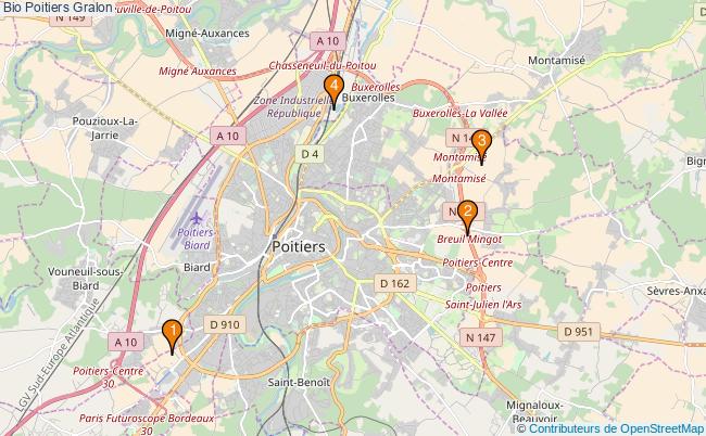 plan Bio Poitiers Associations bio Poitiers : 7 associations