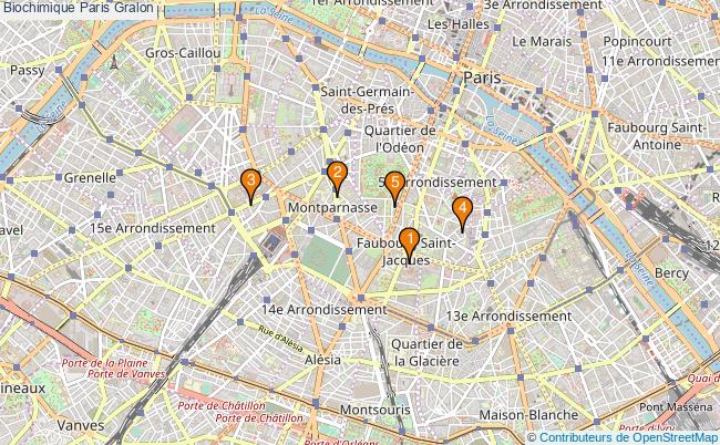 plan Biochimique Paris Associations biochimique Paris : 5 associations