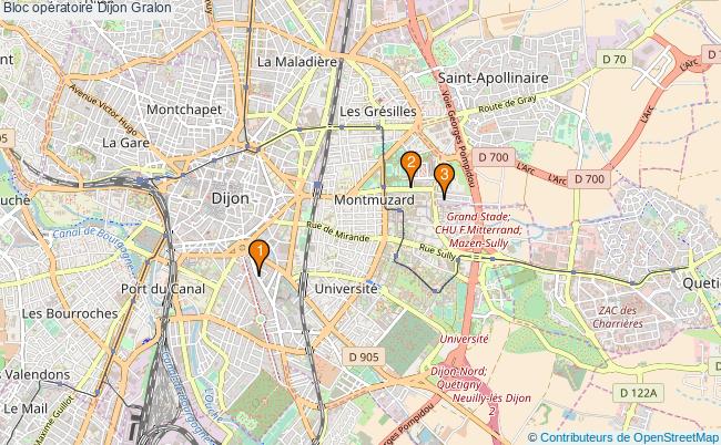 plan Bloc opératoire Dijon Associations bloc opératoire Dijon : 3 associations
