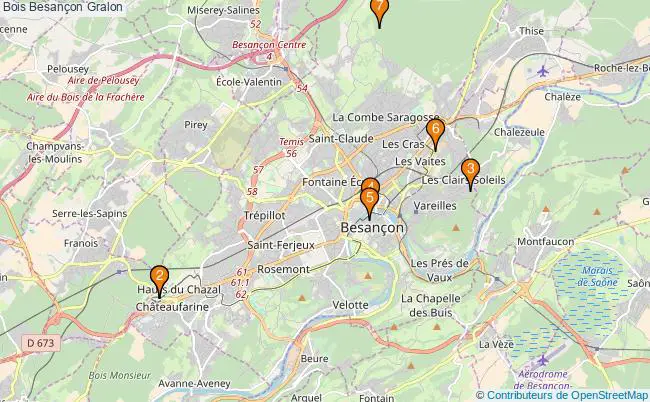 plan Bois Besançon Associations Bois Besançon : 8 associations