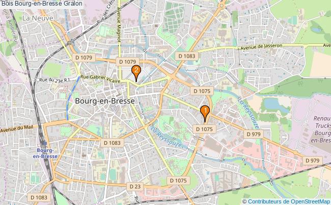 plan Bois Bourg-en-Bresse Associations Bois Bourg-en-Bresse : 3 associations