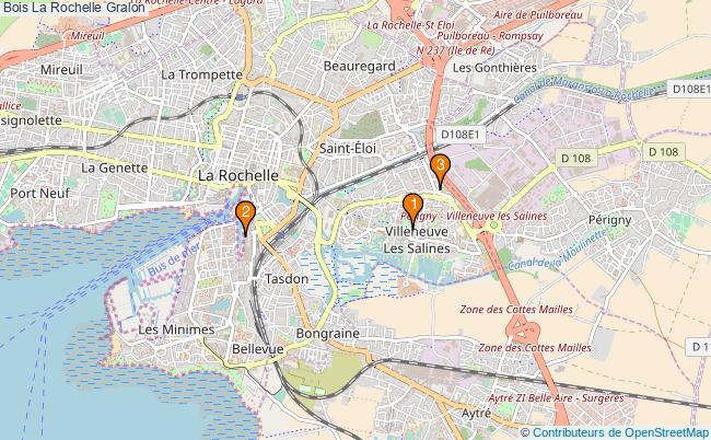 plan Bois La Rochelle Associations Bois La Rochelle : 3 associations