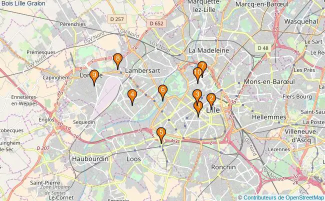 plan Bois Lille Associations Bois Lille : 9 associations