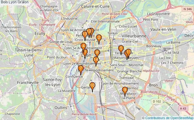plan Bois Lyon Associations Bois Lyon : 14 associations