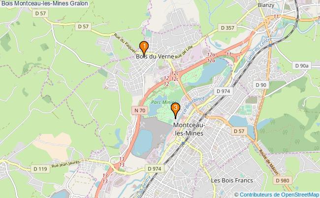 plan Bois Montceau-les-Mines Associations Bois Montceau-les-Mines : 3 associations