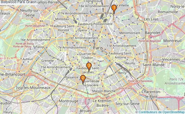 plan Bollywood Paris Associations Bollywood Paris : 3 associations