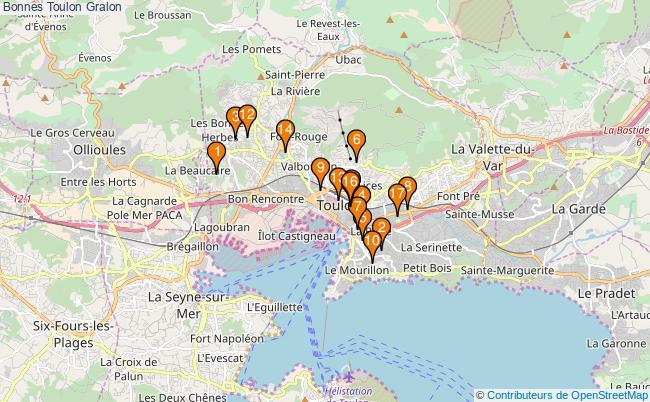 plan Bonnes Toulon Associations Bonnes Toulon : 19 associations