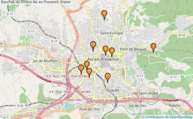plan Bouches-du-Rhône Aix en Provence Associations Bouches-du-Rhône Aix en Provence : 14 associations