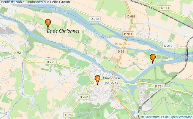 plan Boule de sable Chalonnes-sur-Loire Associations boule de sable Chalonnes-sur-Loire : 3 associations