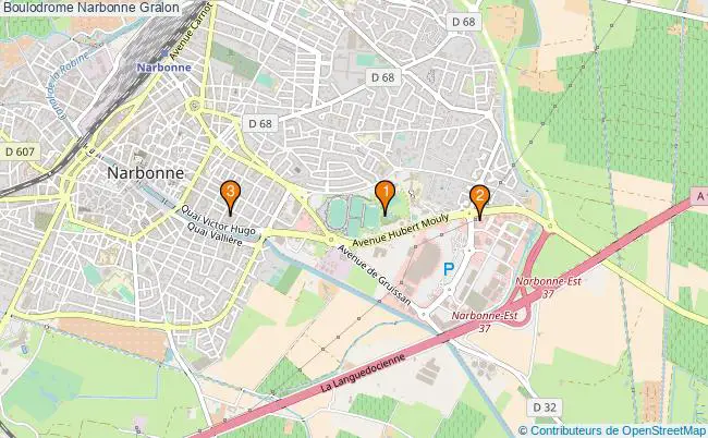 plan Boulodrome Narbonne Associations boulodrome Narbonne : 3 associations