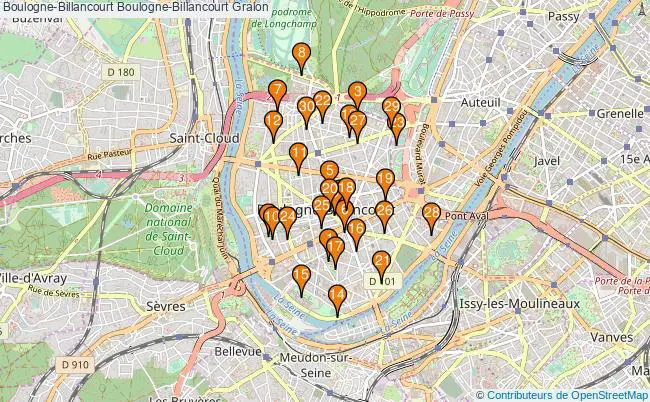 plan Boulogne-Billancourt Boulogne-Billancourt Associations Boulogne-Billancourt Boulogne-Billancourt : 49 associations