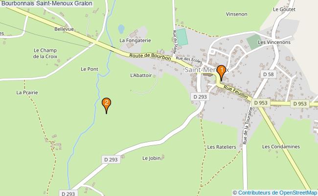 plan Bourbonnais Saint-Menoux Associations bourbonnais Saint-Menoux : 3 associations