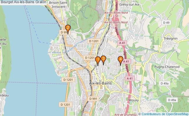plan Bourget Aix-les-Bains Associations bourget Aix-les-Bains : 5 associations