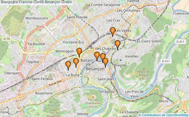 plan Bourgogne-Franche-Comté Besançon Associations Bourgogne-Franche-Comté Besançon : 12 associations