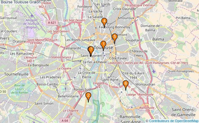 plan Bourse Toulouse Associations Bourse Toulouse : 8 associations