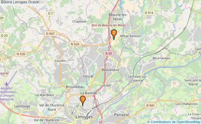plan Bovins Limoges Associations bovins Limoges : 3 associations