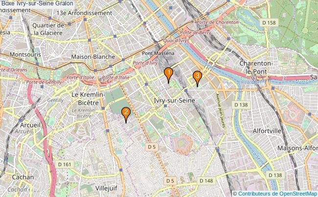 plan Boxe Ivry-sur-Seine Associations boxe Ivry-sur-Seine : 4 associations