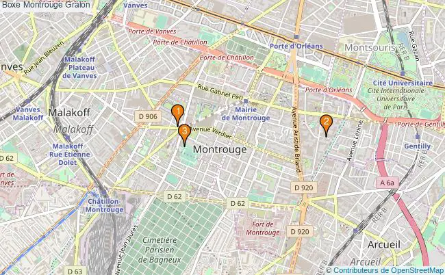 plan Boxe Montrouge Associations boxe Montrouge : 3 associations