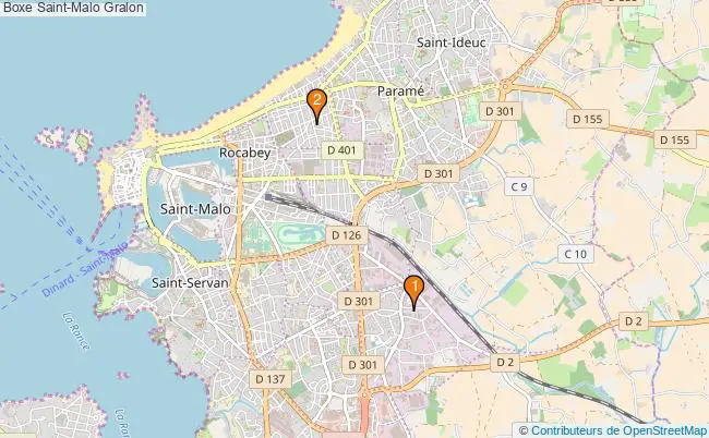 plan Boxe Saint-Malo Associations boxe Saint-Malo : 3 associations