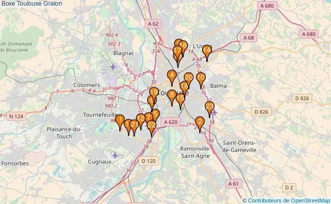 plan Boxe Toulouse Associations boxe Toulouse : 26 associations