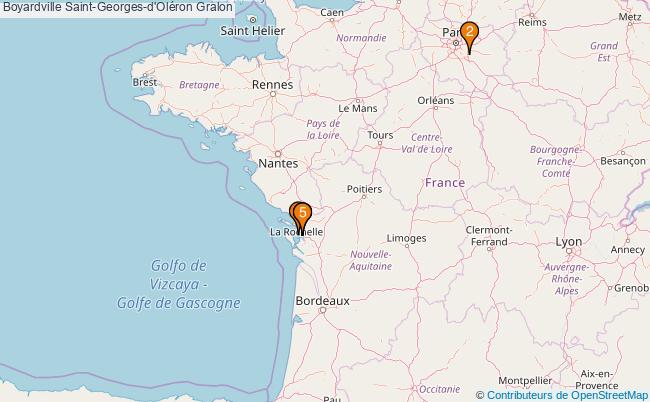 plan Boyardville Saint-Georges-d'Oléron Associations Boyardville Saint-Georges-d'Oléron : 8 associations