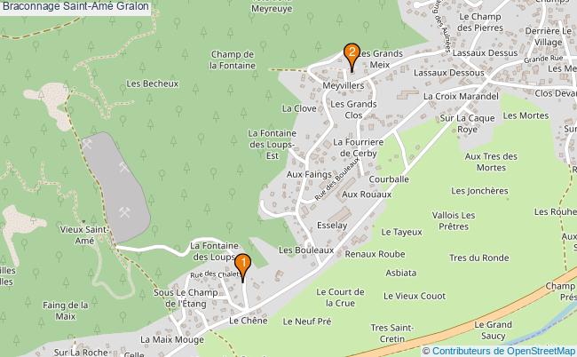 plan Braconnage Saint-Amé Associations braconnage Saint-Amé : 2 associations