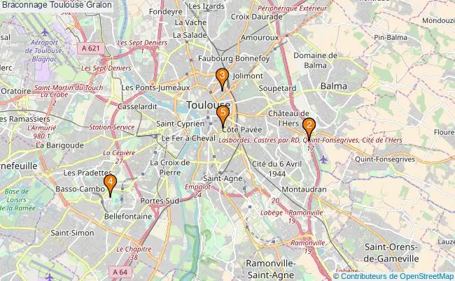 plan Braconnage Toulouse Associations braconnage Toulouse : 4 associations