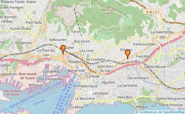 plan Braderie Toulon Associations braderie Toulon : 1 associations
